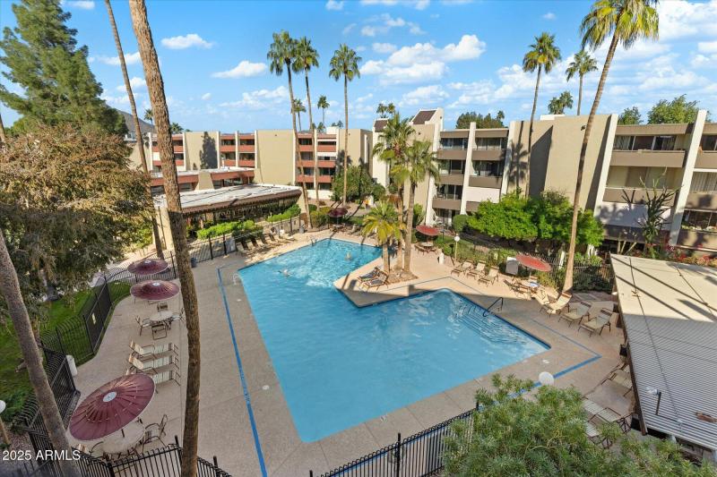 Pool View from Balcony