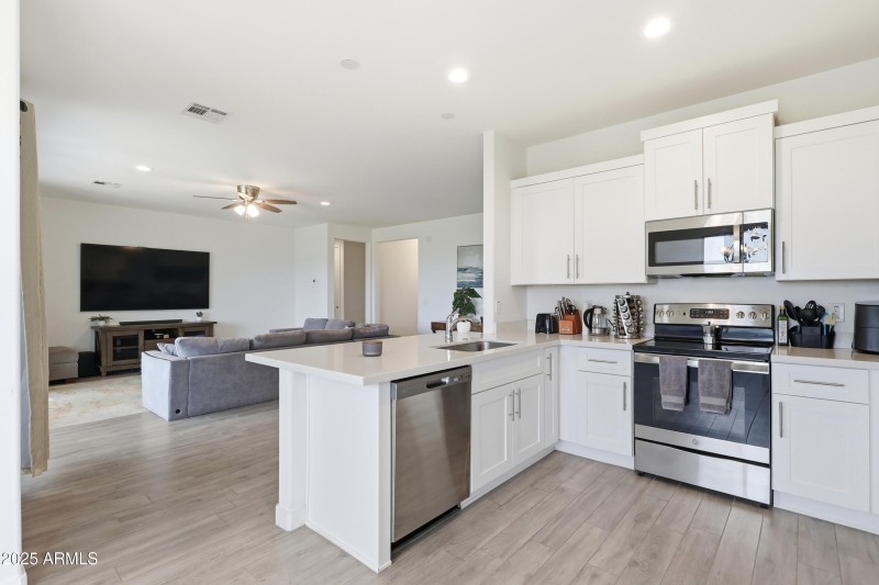 Open Kitchen to Living Area