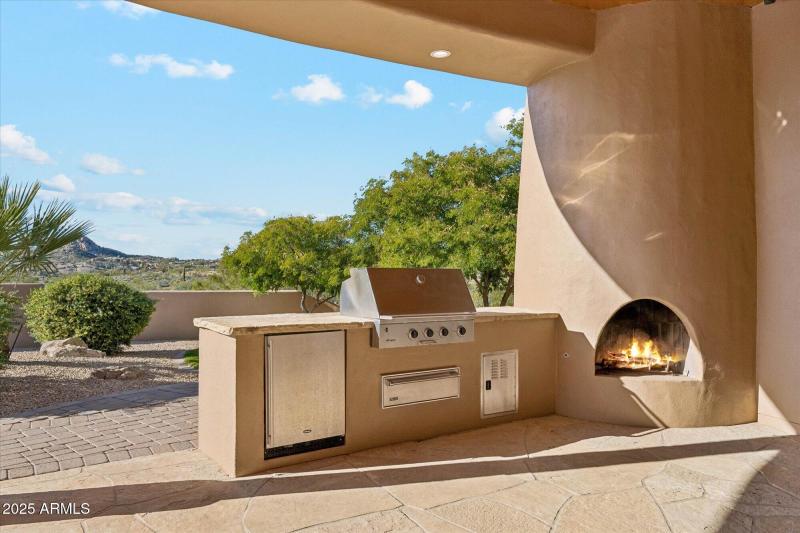 Outdoor Kitchen and Beehive Fireplace