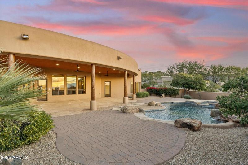 Side View of Pool and Patio