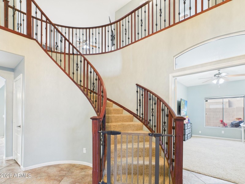 Graceful Wrap-Around Stairs