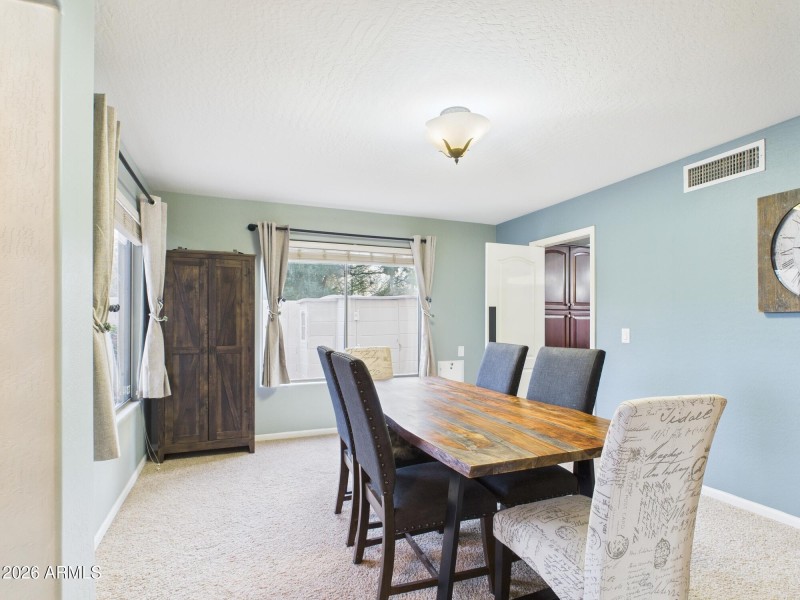 adjacent dining room