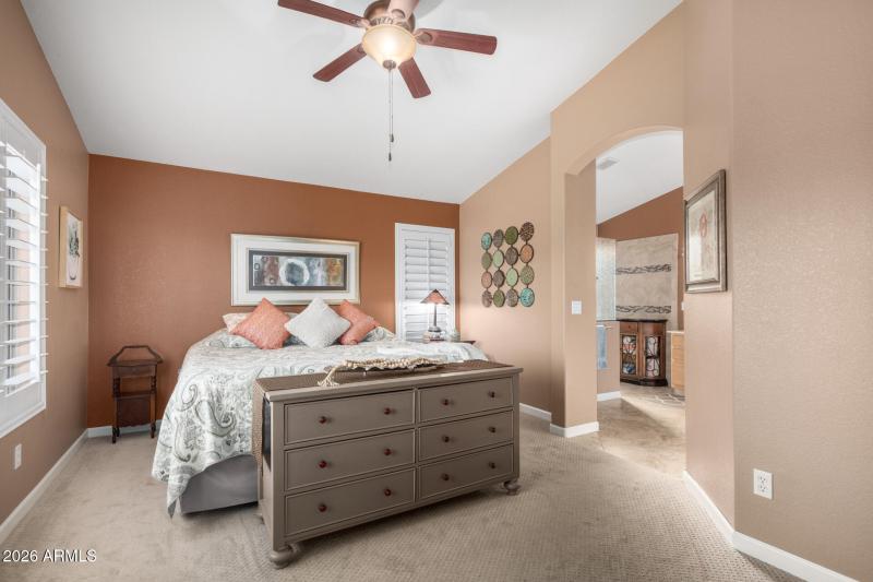 Spacious owner's suite