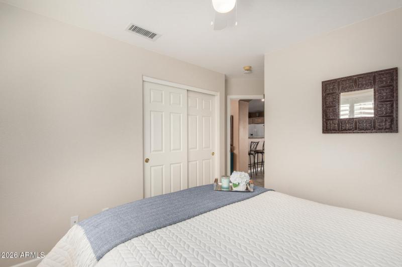 With large double closet