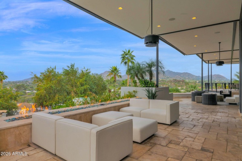 Patio seating & views