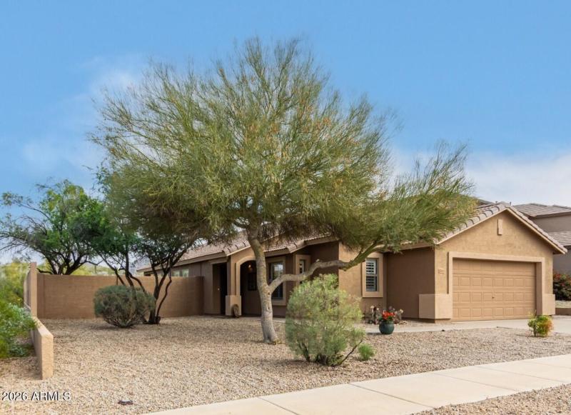 And easy upkeep front landscaping