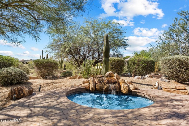 Spa w/ Boulder Waterfall
