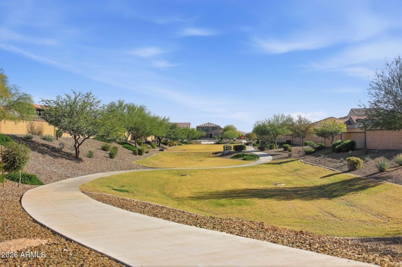 Greenspace and walking paths