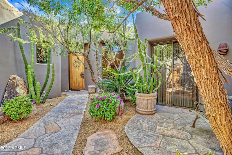 Front courtyard entry
