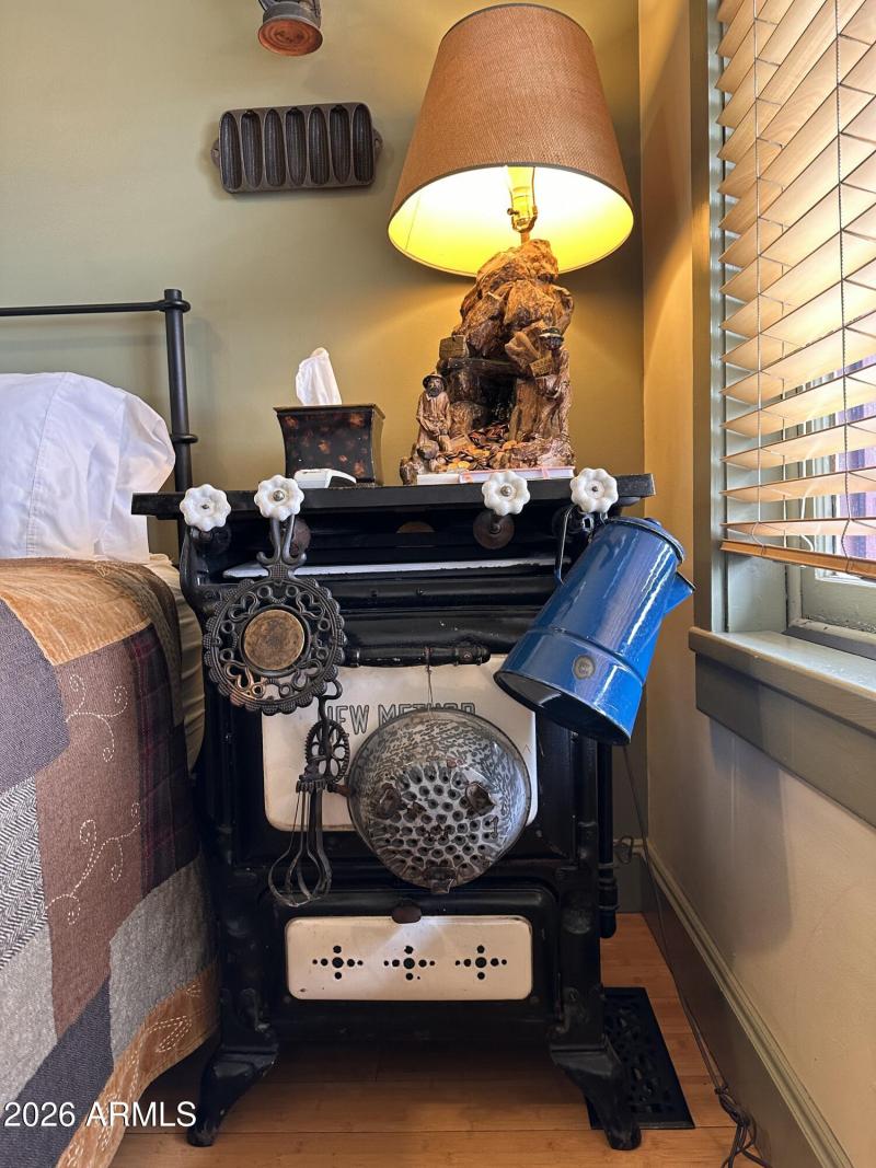 Bedside table in Miner's Suite