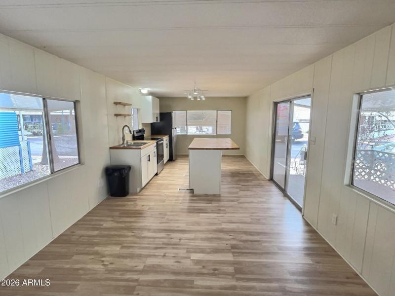 Open-Concept Living and Kitchen Area