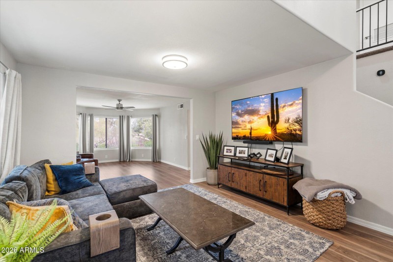 Spacious Family Room with Open Flow