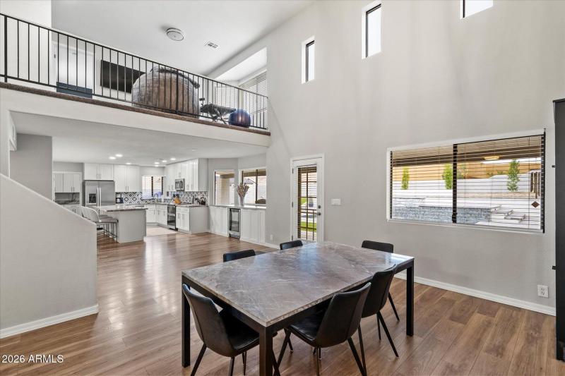 Dining Area with Loft Views