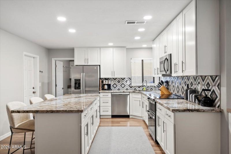 Bright Workspace with Island Seating