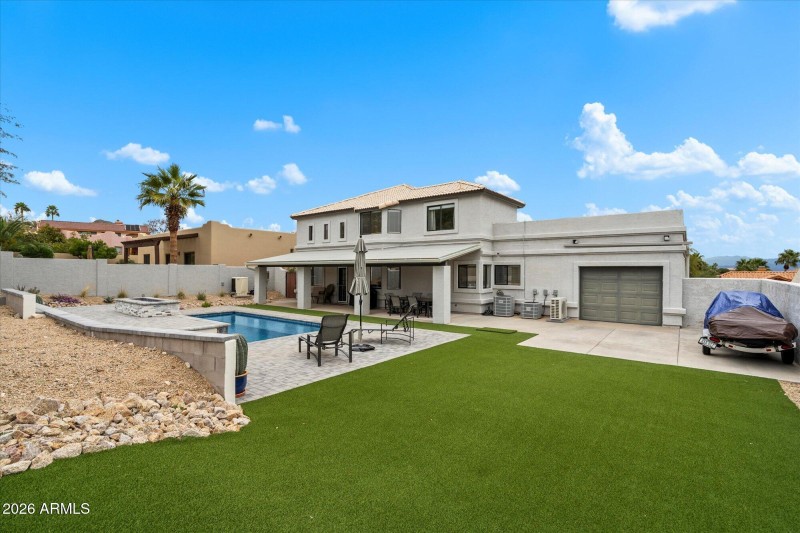 Covered Patio, Pool & Rear Garage Access