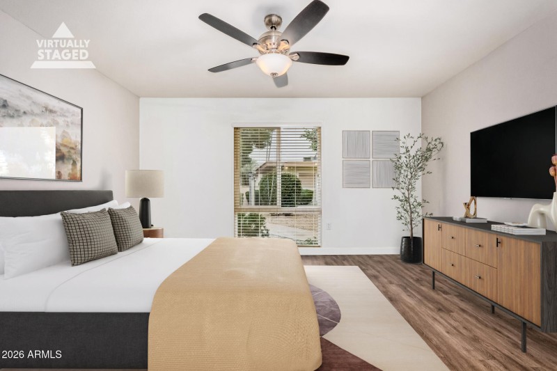 Primary Bedroom Virtually Staged