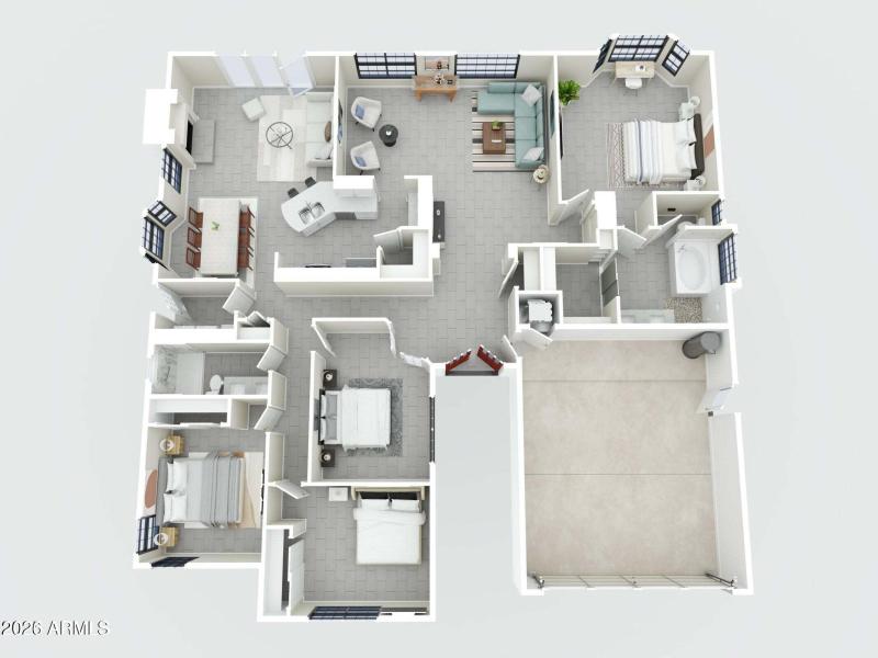 Split Floor Plan