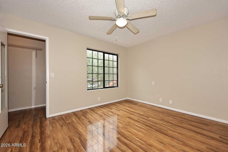 Primary Bedroom with dual pane windows