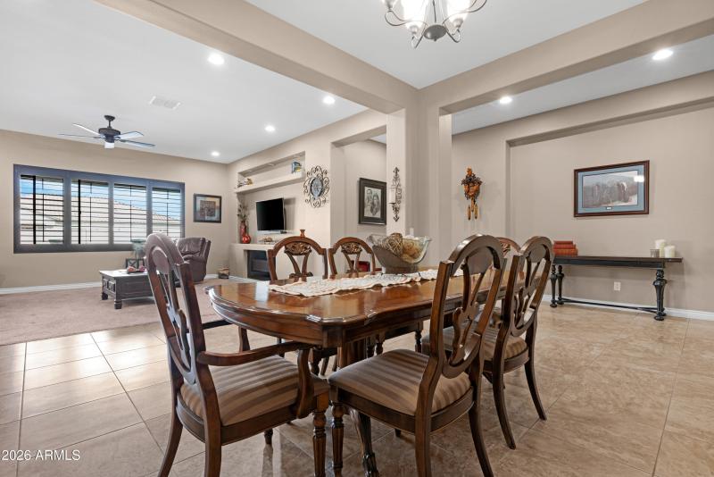 Formal Dining Looking into Great Room