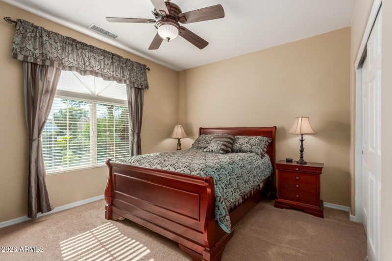 Guest Bedroom to the left of the entry