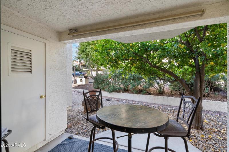 Patio View & Storage