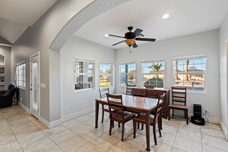 Dining Area With Multiple Windows