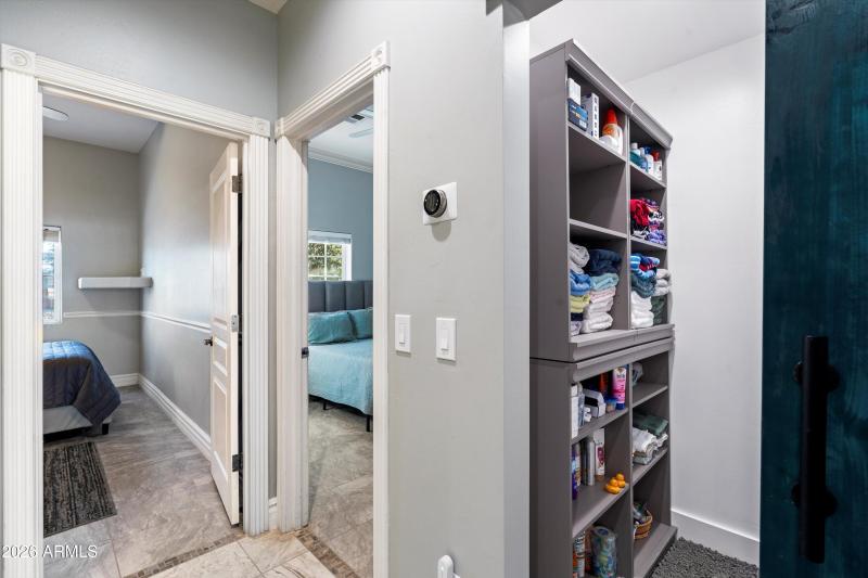 Hall Closet With Sliding Barn Door