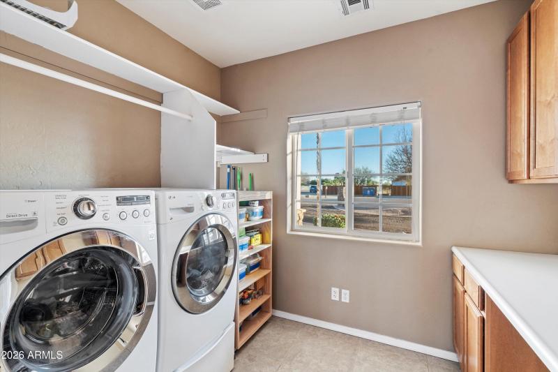 Laundry Room With Built-In Storage