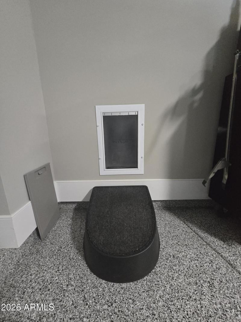 Doggy door to exterior