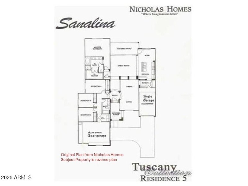 Tuscany 5 - Floor Plan