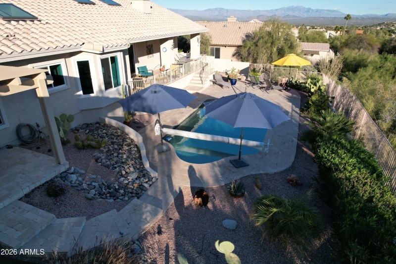 Multi level backyard