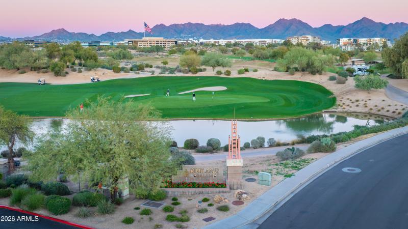 Community Aerial View At Twilight