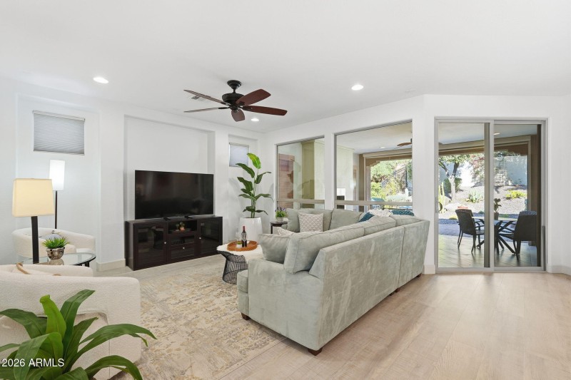 Living Area w/Sliding Glass Doors