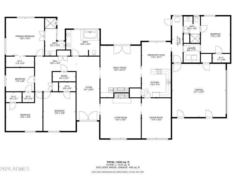 Floorplan with Dimensions