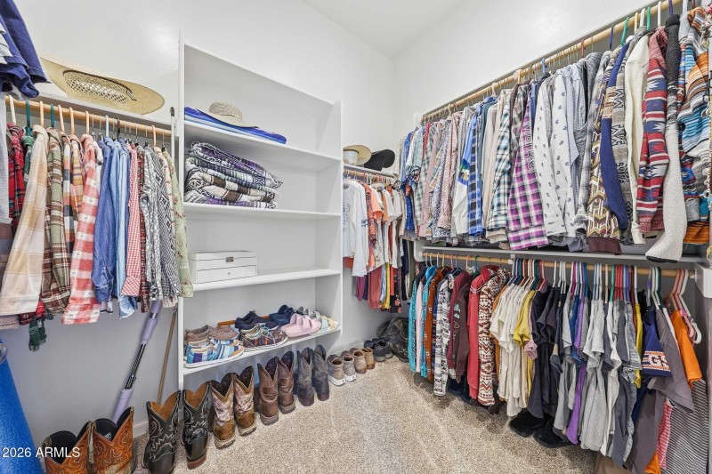 large walk in closet