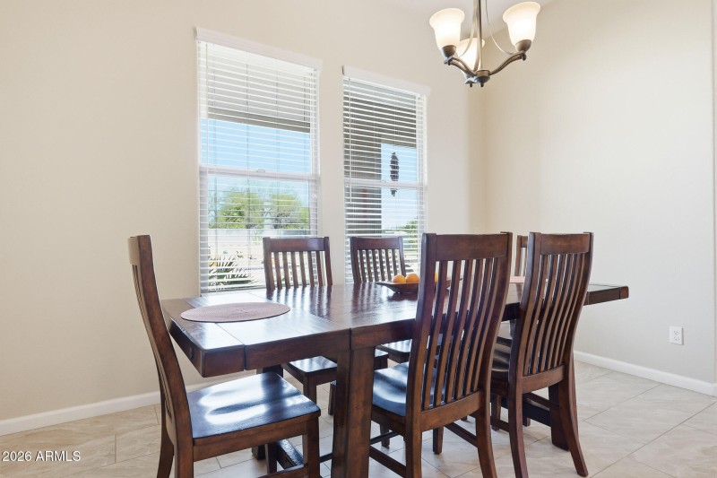 Dining room with views
