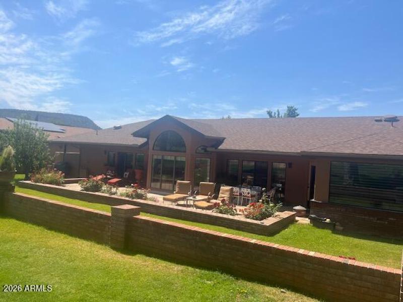 Back of house on golf course