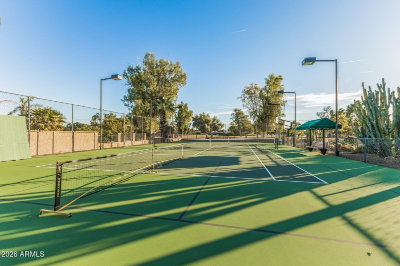 Tennis Court, Pickleball and Basketball