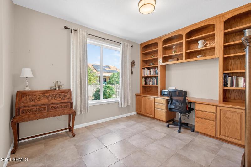 Den with bult in desk