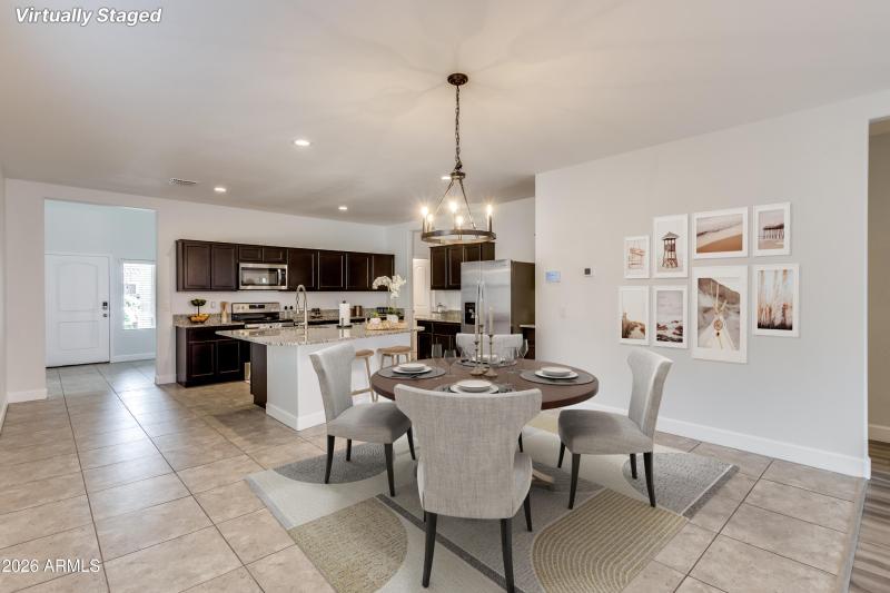 3 Virtually Staged Dining Space