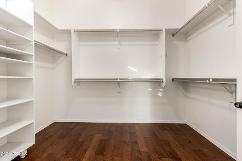 Primary walk in closet