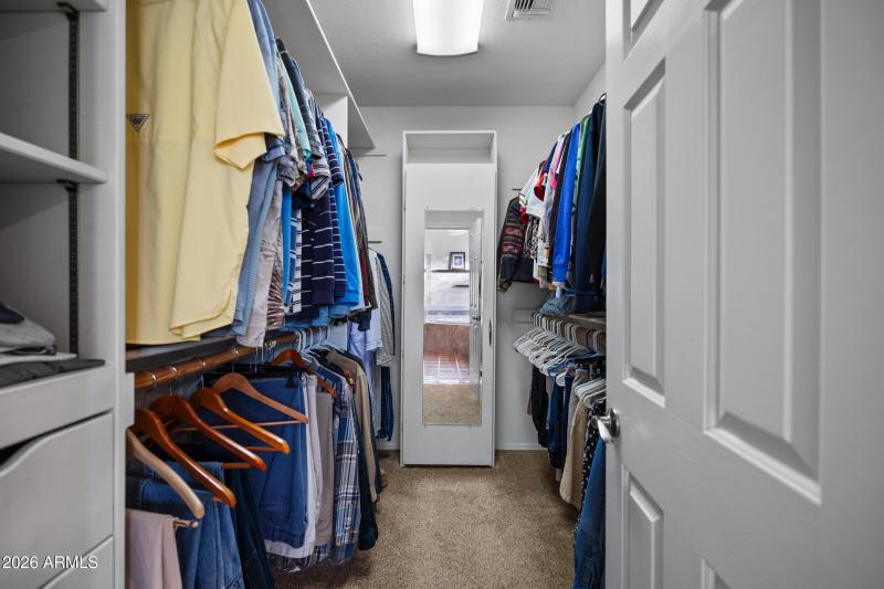 Large walk in closet