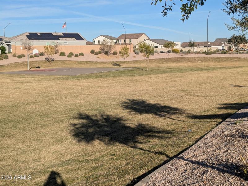 Nearby Greenbelt and Basketball Hoop