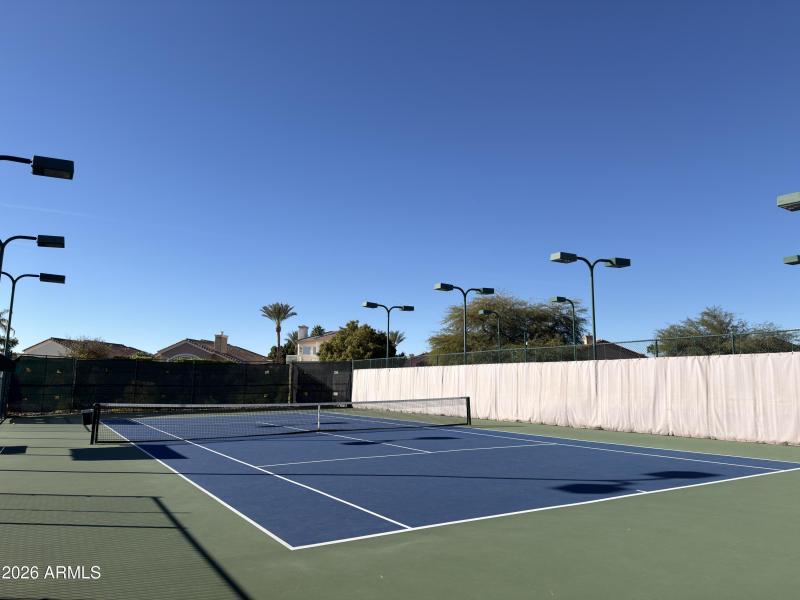 Community tennis court