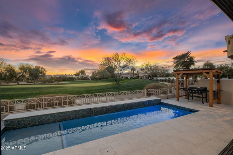 Private Backyard with Sunset Views