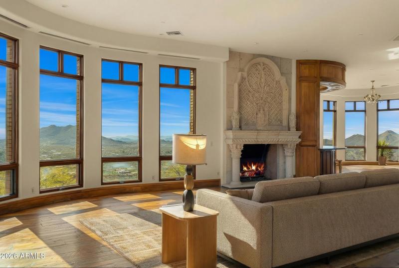 great room virtually staged