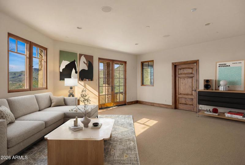 game room lounge virtually staged