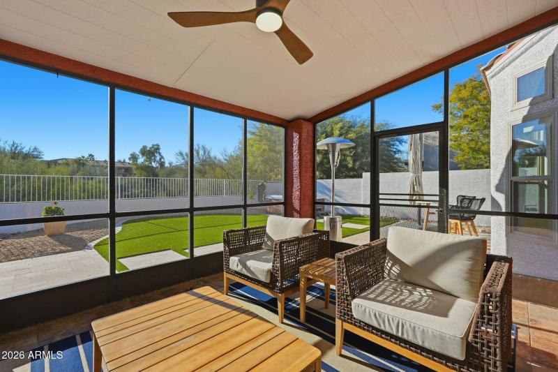 Enclosed Patio with open air