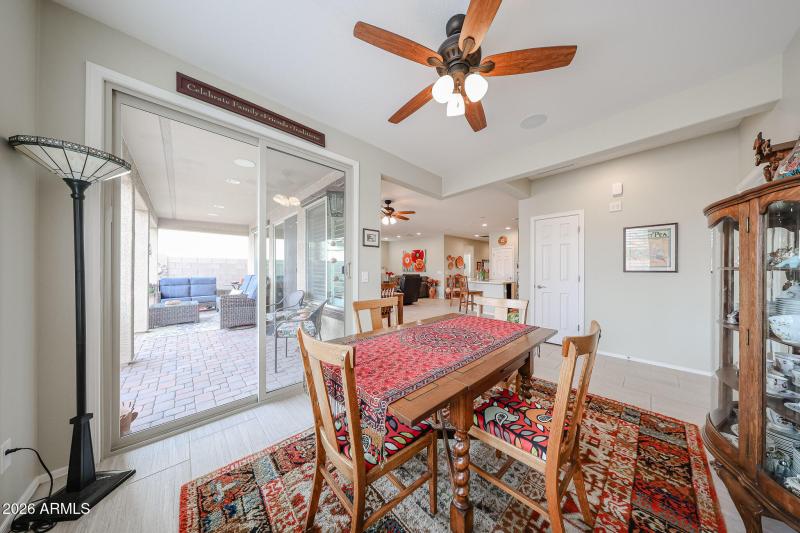 Access to Backyard Off Dining Room