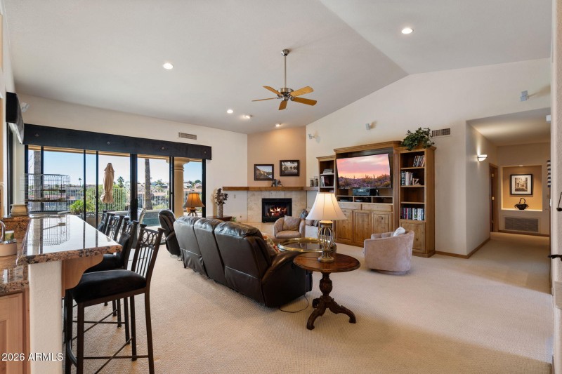 Open-concept kitchen